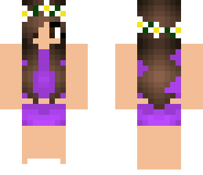 purple summer girl