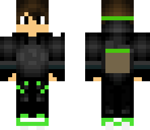 green minecraft boy