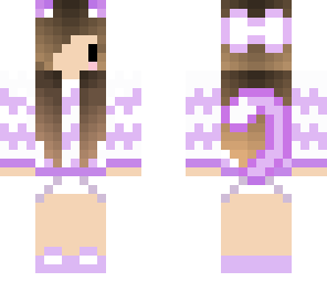 chibi purple cat