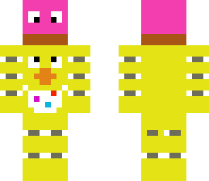 chica holding her adorable cupcake