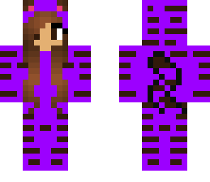 girl purple tiger