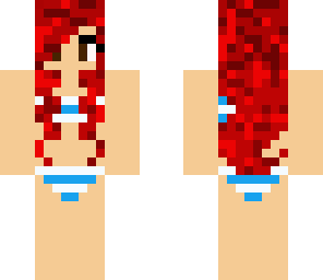 red hair bikini