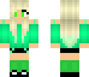 blonde girl with green eyes