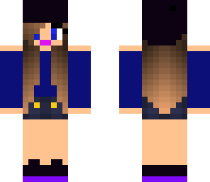 girl in navy w black hood