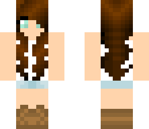 summer brunette with blue eyes