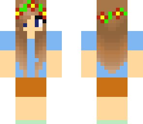 girl with  a flower crown