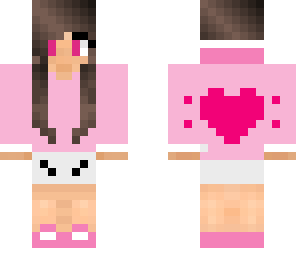 pink heart girl