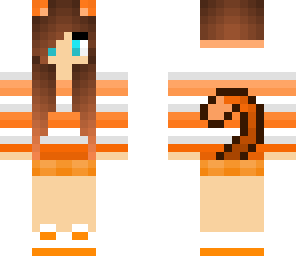 orange cat girl