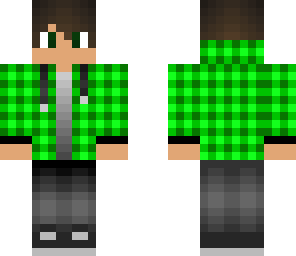 green plaid boy