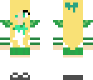 green anime girl