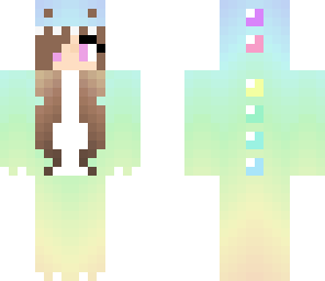 pastel dinosaur girl