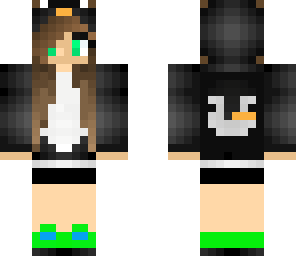 penguin hoodie girl