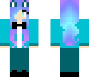 blueish wolf girl