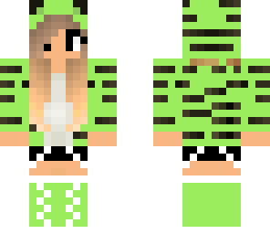 green tiger girl skin