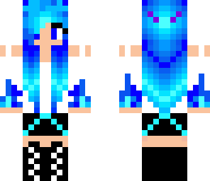 blue flame girl
