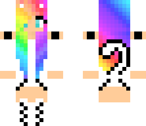 rainbow cat girl