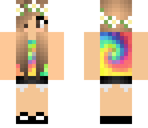 tie die hipster girl