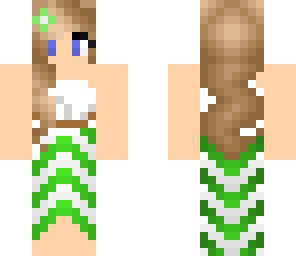 green summer girl