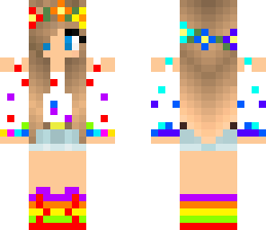 rainbow flower girl