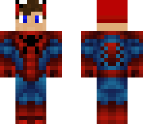 aydenplayz in spiderman suit mask up
