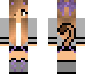 purple girl cat gamer