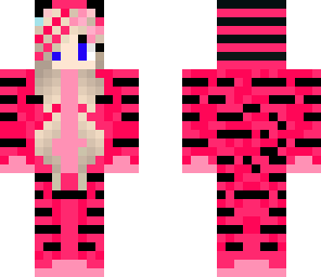 redpink tiger girl