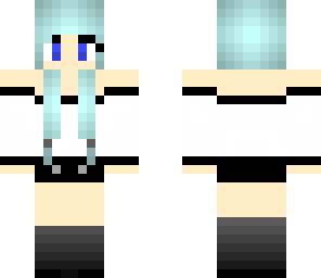 cool hipster girl with blue hair