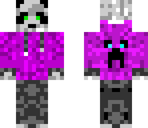 cool purple panda