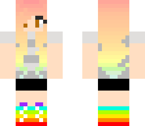 rainbow haired girl