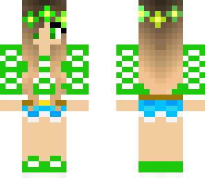 green flower girl