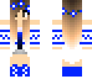 blue flower crown girl