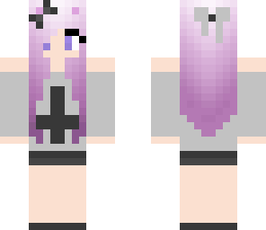 pastel goth cat girl