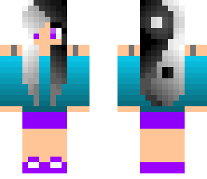 cute ying and yang girl