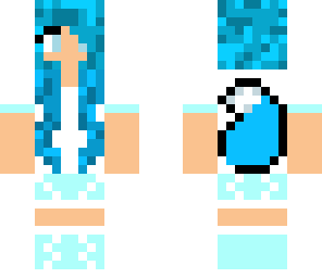 cute wolf skin blue