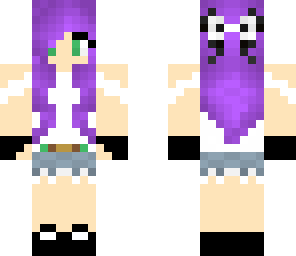 purple hair girl