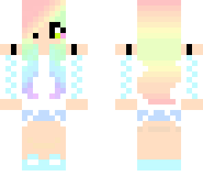 cute rainbow gamer girl