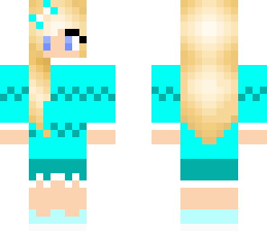 blue blonde girl