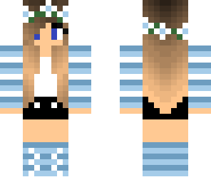 white blue girl