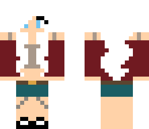 white haired girl