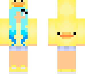 blue ombre hair ducky