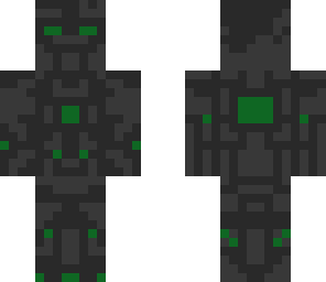 emerald cyborg with powersuit