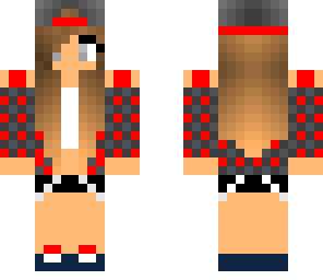 red skater girl