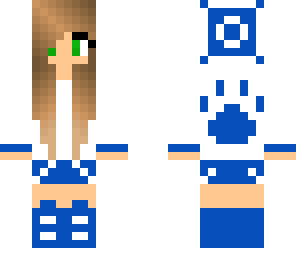 paw girl- blue panthers