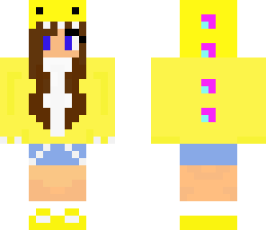 yellow dino girl hoodie