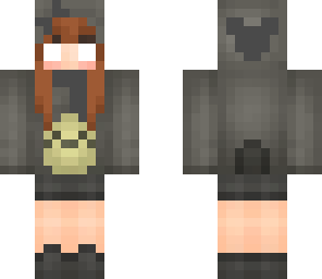 scary herobrine totoro girl