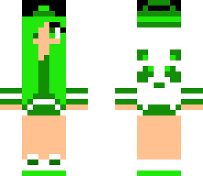 green panda girl