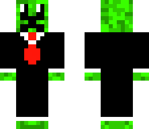cute creeper in suit
