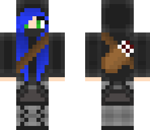 warrior girl blue