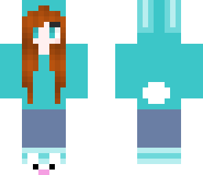 cyan bunny girl