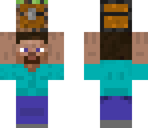 steve carrying chest
